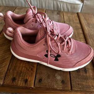 Under Armour Pink Athletic Sneakers with White Sole